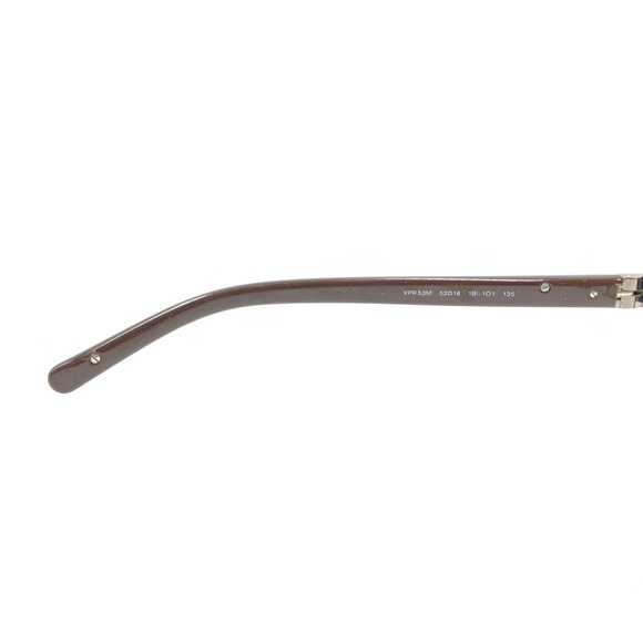 Prada VPR 53M 1BI-1O1 Brown Half Rim Eyeglasses Frames 52-18 135 Italy Designer - Picture 10 of 12